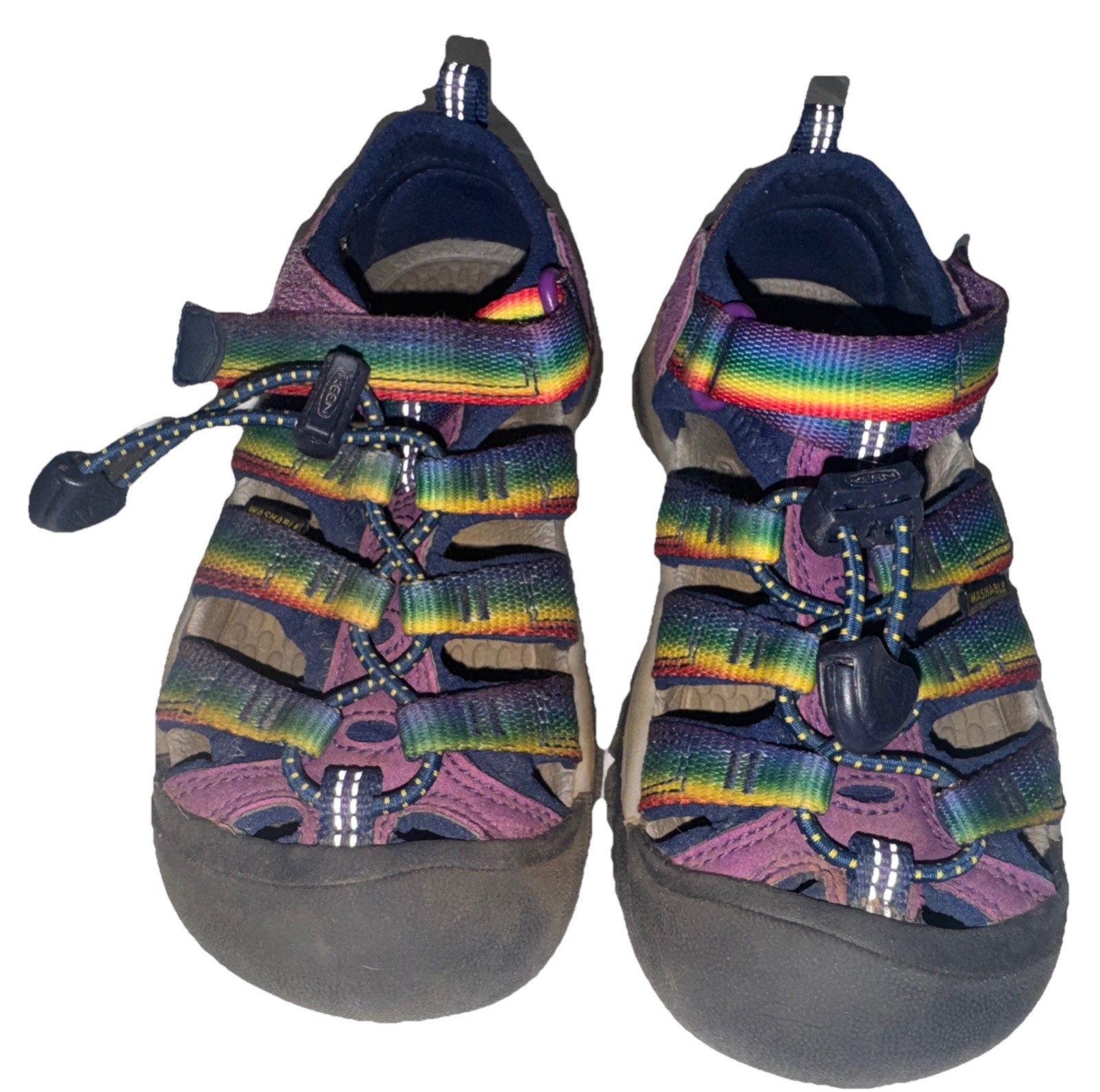 Sandali da trekking Keen taglia 11 Little Kids Rainbow Newport H2
