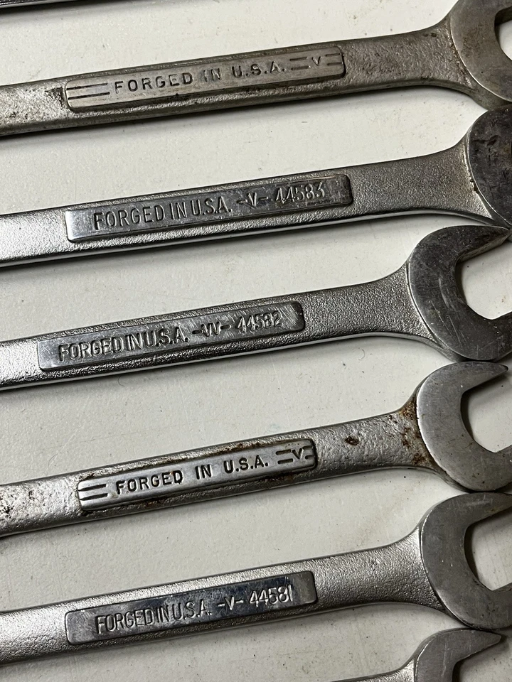 Craftsman 12pieces SAE Open End JUMBO Wrench Set Made In USA Lifetime Warranty - Image 3 of 4