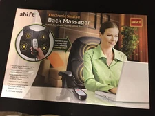 Electronic Shiatsu Back Massager With Heat, With Remote