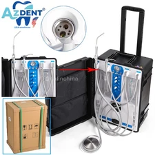 Dental Mobile Delivery Unit System Strong Suction Air Compressor Motor 4 Hole CE