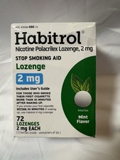 Habitrol Nicotine Lozenges -2 mg Mint Flavor 72 Count Stop Smoking Aid EXP 10/26