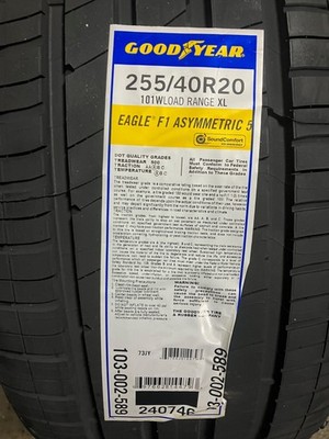 1 New 255 40 20 Goodyear Eagle F1 Asymmetric 5 Sound Comfort Summer Tire