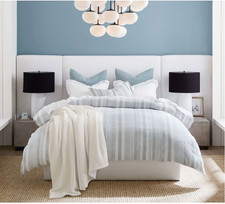 Hawthorn Cotton Duvet Cover Striped Soft Comfort Bedding Set