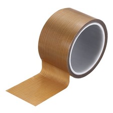 2-3/8 Inch x 33 Ft High Temperature PTFE Tape Fiberglass Adhesive Tape Brown