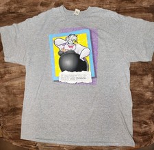 Vintage Disney Little Mermaid Ursula Single Purple Fish T Shirt XXL New W/Tag