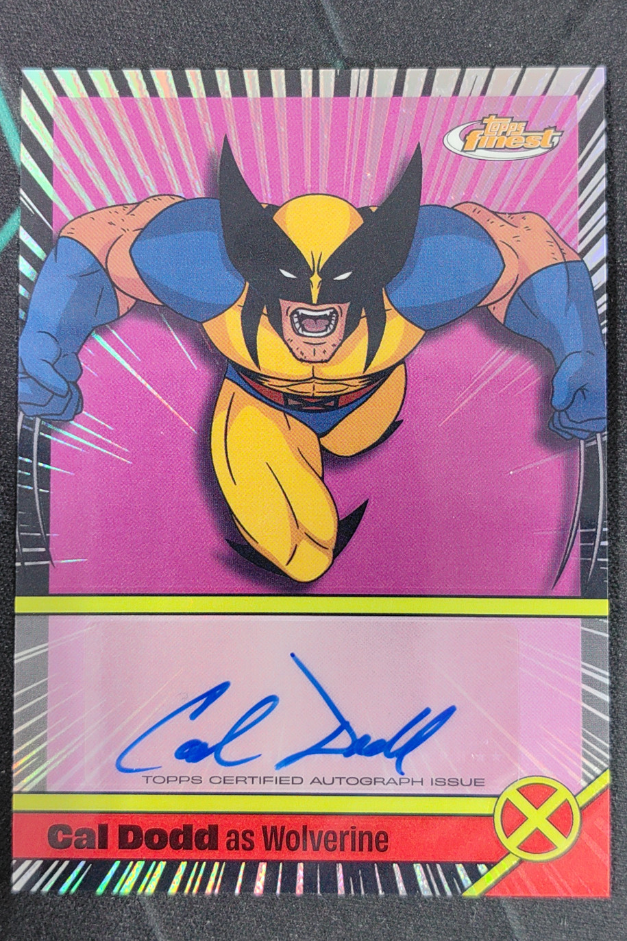 2025 Topps Finest Marvel X-Men '97 Cal Dodd as Wolverine Auto #VA-CD