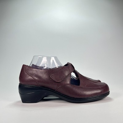 Thom McAn Merlot Leather Loafer Mary Jane Dress Casual Shoes Womens Size 10W
