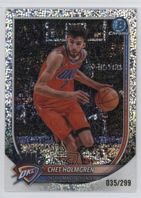 2025-26 Bowman Chrome Speckle Refractor 35/299 Chet Holmgren #BCV-108 19li