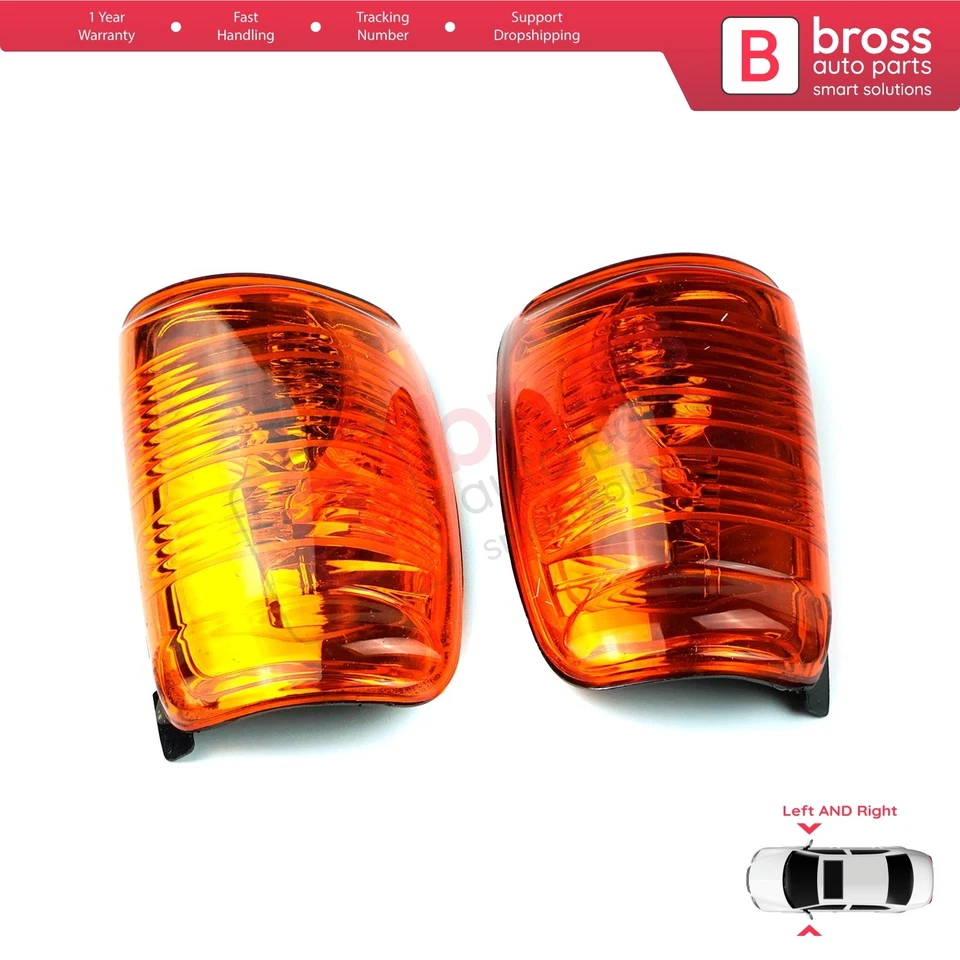 Side Wing Mirror Amber Indicator Lamp Lens L+R for Ford Transit MK8 V363 2013-On - Imagem 3 de 4