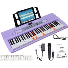 Tragbares 61 Tasten Digital Keyboard Piano, E-piano Klavier home-keyboards mi...