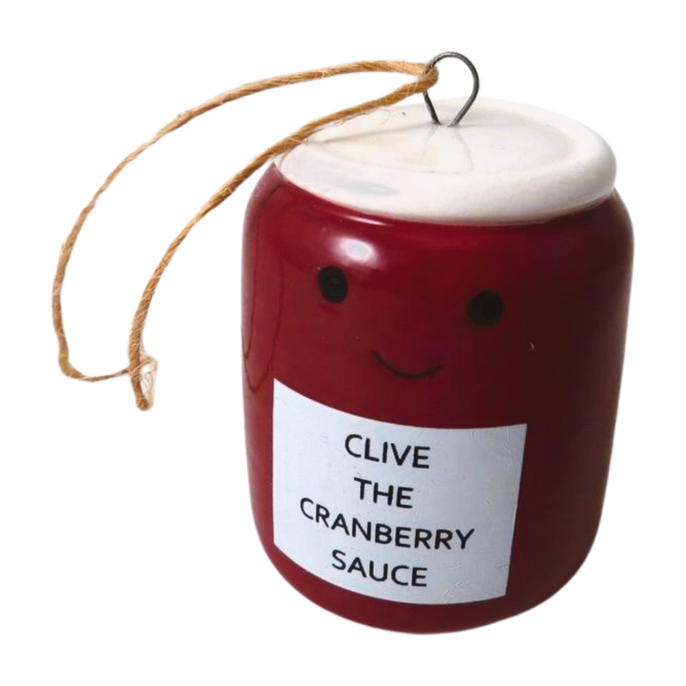 Christmas Hanging Decoration Cranberry Sauce 4.6cm