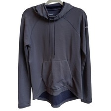 Columbia Hoodie Womens Small Navy Blue Striped Omni-Wick Pullover Activewear