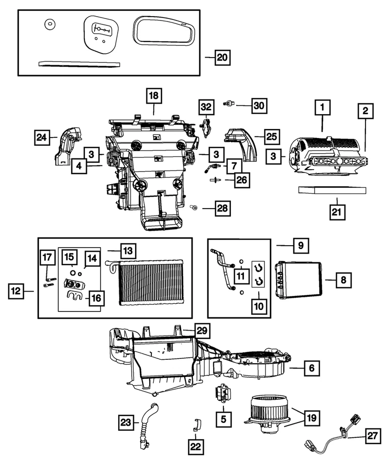 A/C & HEATER ACTUATOR GEAR 2011-16 JEEP GRAND CHEROKEE OEM# 68214880AA - Image 4 of 4