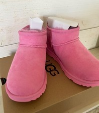 YOUTH UGG CLASSIC ULTRA MINI BOOT SACHET PINK SIZE 4 113075K