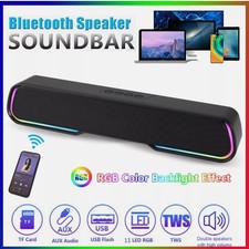Upgraded Home TV Speaker Theater Soundbar Bluetooth Sound Bar System Subwoofer