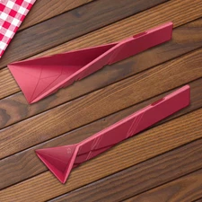 Flat folding measuring spoons/spreader- RED - (generic brand measures dry & wet)