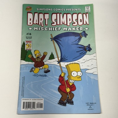 #ad Vintage Bart Simpson Mischief Maker #16 Comic Book 2004 Bongo Simpsons Key Issue $10.33