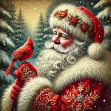 Santa Claus Diamond Painting Kit for Adults 11.8 x 11.8 Inch
