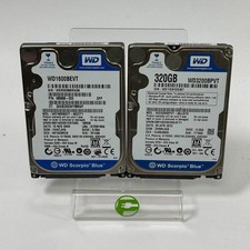 Western Digital WD 2.5" Scorpio Blue 320GB 160GB SATA III 6Gbps HDD Lot of 2