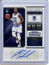 2018-19 Panini Contenders Draft Picks AUTO #99 Jared Terrell - Rhode Island Rams