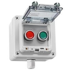 IP67 Button Switch Outdoor Waterproof Box 2 Push Red and Green Automatic Rest