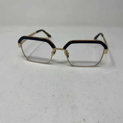 Coco And Breezy CB ANALYZE 101 54-18-140 Blue Gold Eyeglasses :J74