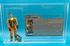 Vintage  GIJoe 1986 Hasbro Claymore Special Mission Brazil Filecard AFA CASE