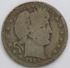 1909 O Barber Quarter