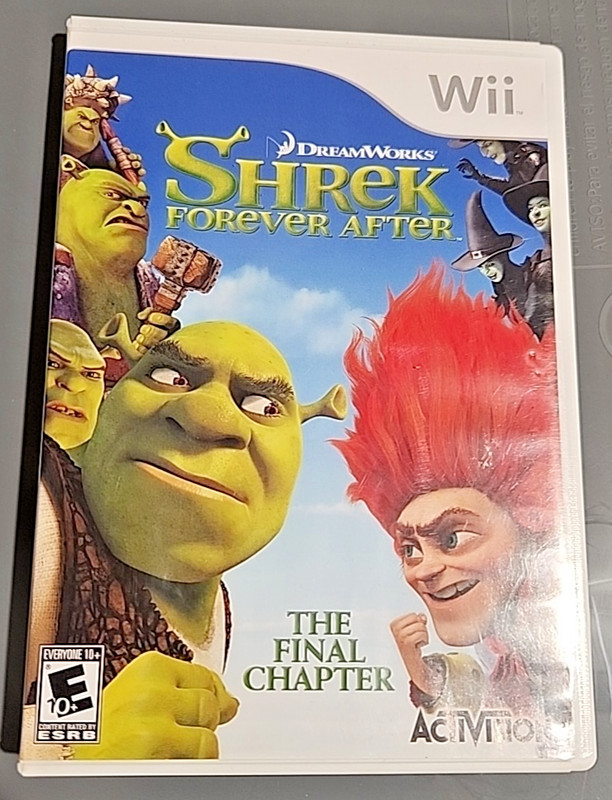 Shrek Forever After: The Final Chapter Game Nintendo Wii 2010 Very Nice