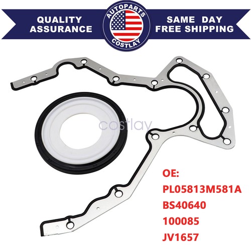 Rear Main Seal Block Cover Gasket Kit FOR JV1657 LS 4.8 5.3 6.0L LS2 ...