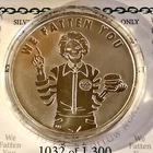 1oz 2016 Pyramid of Power #3 We Fatten You BU Silver Shield COA 1032/1300