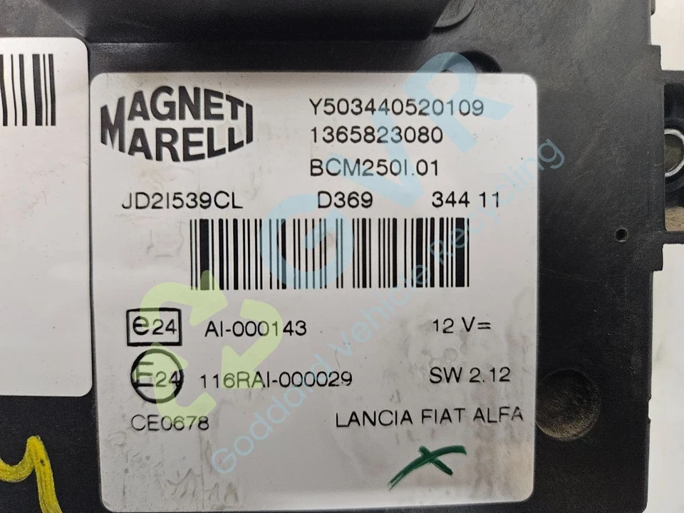 CITROEN Relay X2-50 BCU BCM 1365823080 - Image 3 of 4