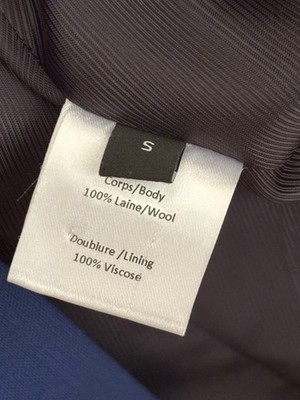 Y/PROJECT Wool Coat S Blue 19SS Damaged Vintage Fashion Outerwear