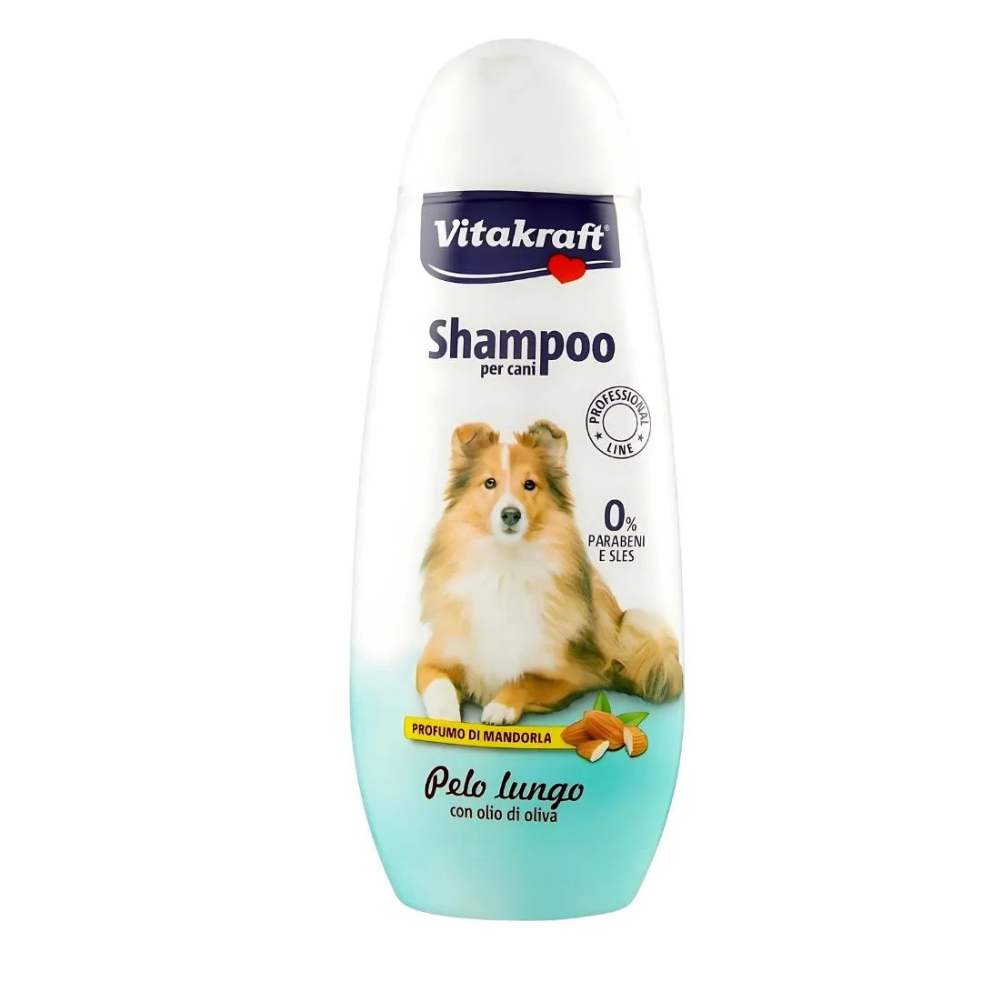SHAMPOO PER CANI Vitakraft Shampoo all'olio d'oliva per cani a pelo lungo 250ml
