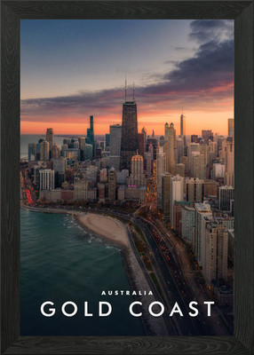Gold Coast Australien gerahmtes Wandbild Poster Leinwanddruck Bild