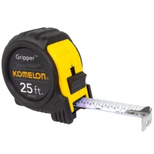 Komelon SM5425 Speed Mark Gripper Acrylic Coated Steel Blade Measuring Tape, ...
