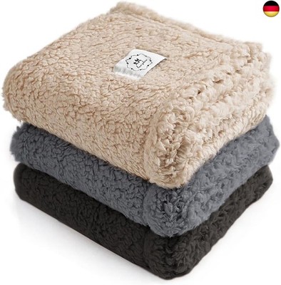 luciphia 1 Pack 3 Decken Super Weich Premium Flauschig Hundedecke Katzendecke