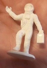 Galaxy Laser Team 2" White Astronaut Star Patrol 1 PVC Toy 1978 Tim Mee Original