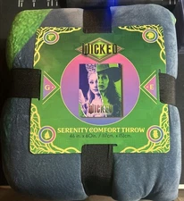 IN HAND Wicked For Good Glinda Elphaba Throw Blanket AMC CINEMARK Ships Now!