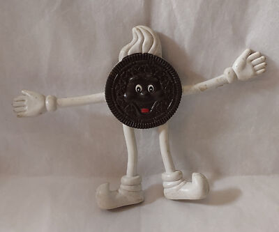 Vintage Nabisco Oreo Cookie Bendable Toy Figurine -  White Castle Promotional