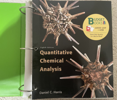Quantitative Chemical Analysis by Daniel C. Harris (2010