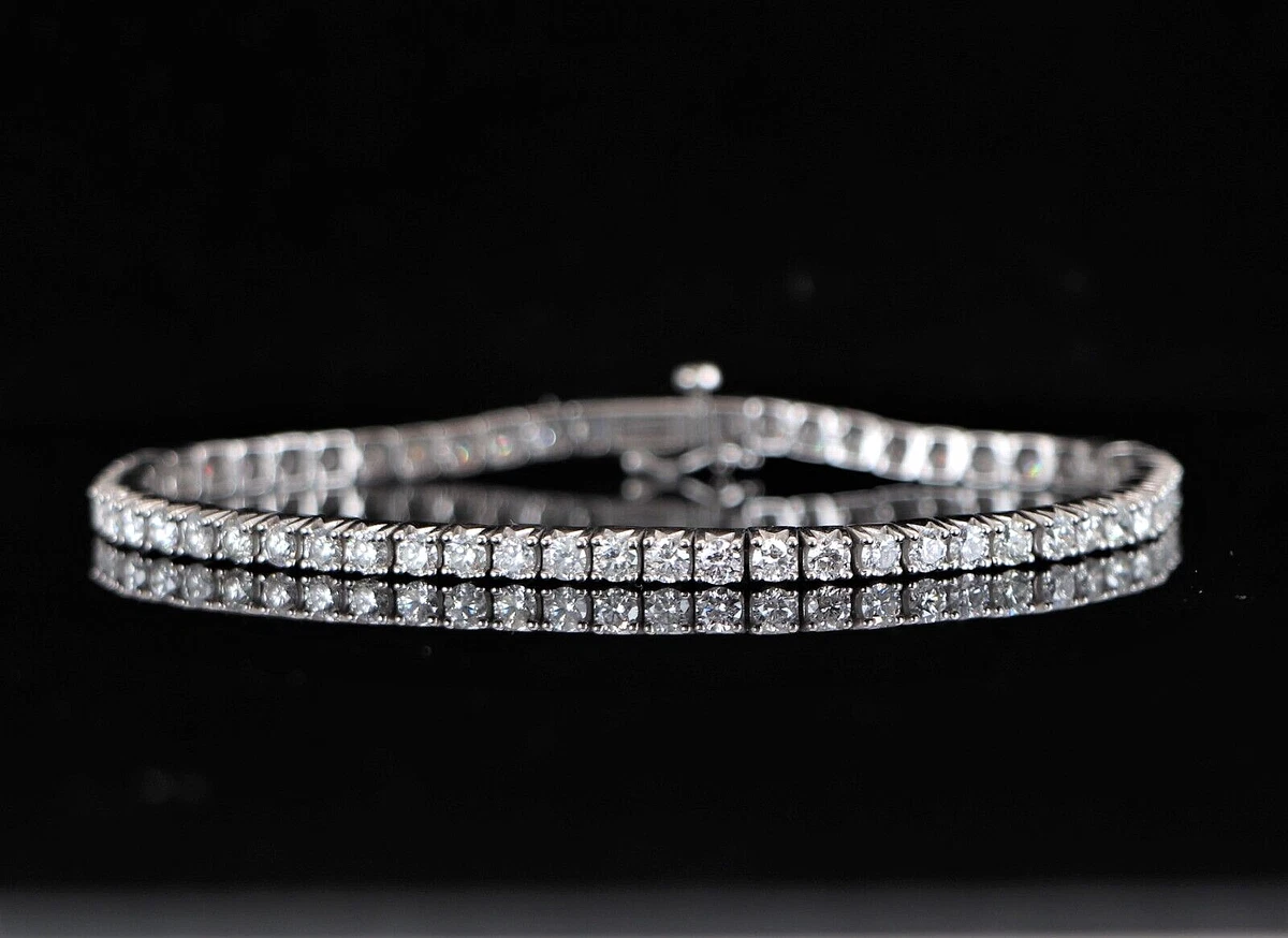Solid white gold bracelet sale