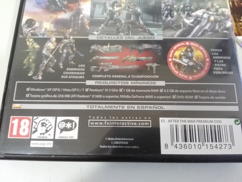 After The War juego para PC Dvd-rom Spanish Creoteam Fx Interactive - Am - Picture 3 of 3
