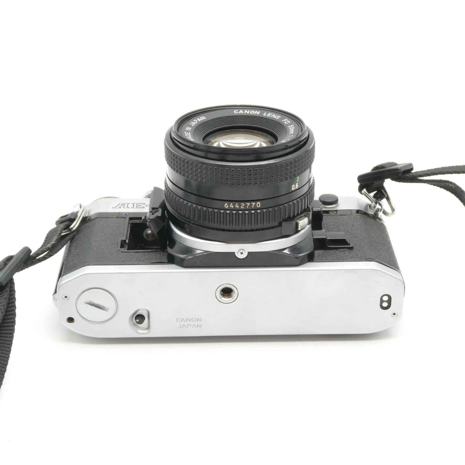 EXC+ Canon AE1 Standard SLR FD Film Camera Silver + FD 50mm f/1.8