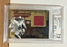 Steve Young Vick 2005 Donruss Elite Throwback Threads Patch Prime #2/10 BGS SP