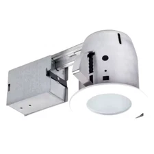 Globe Electric 4 in. White Recessed Circular Shower Lighting Kit 90663