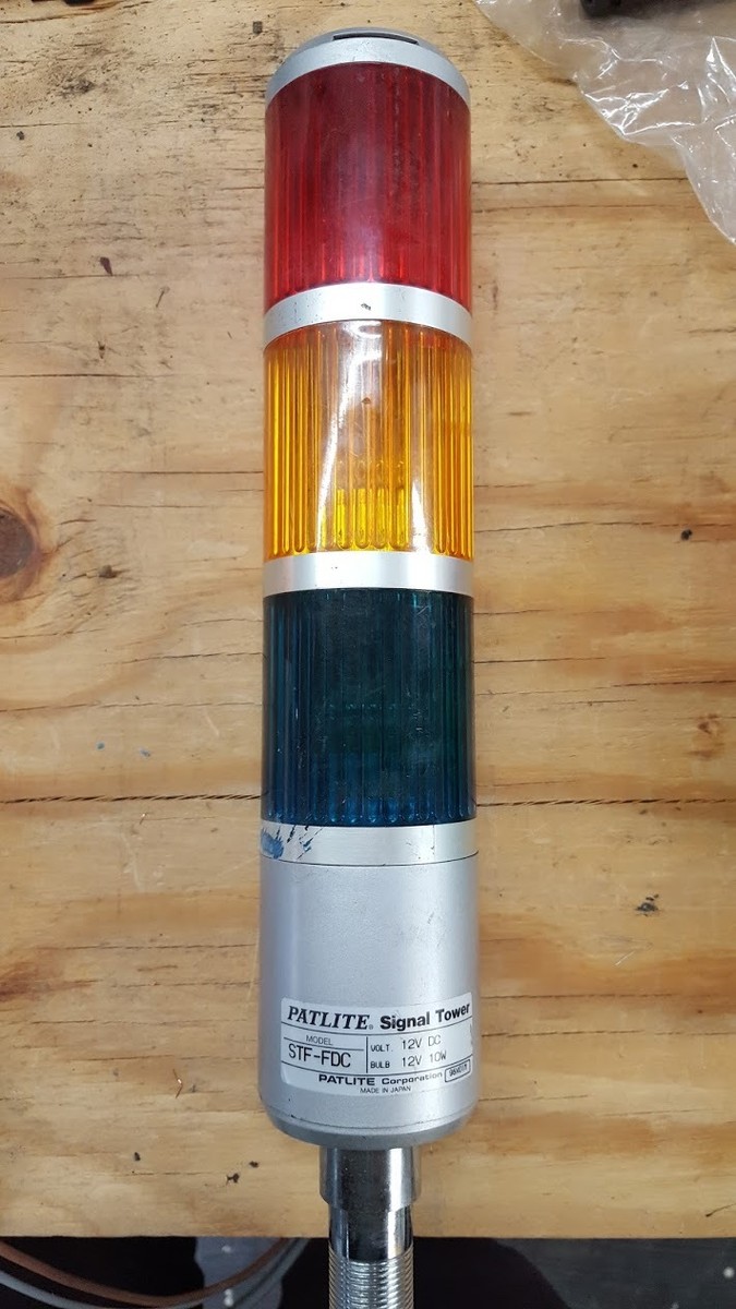 PATLITE MODEL STF-FDC RED,YELLOW,GREEN SIGNAL TOWER W82 | eBay