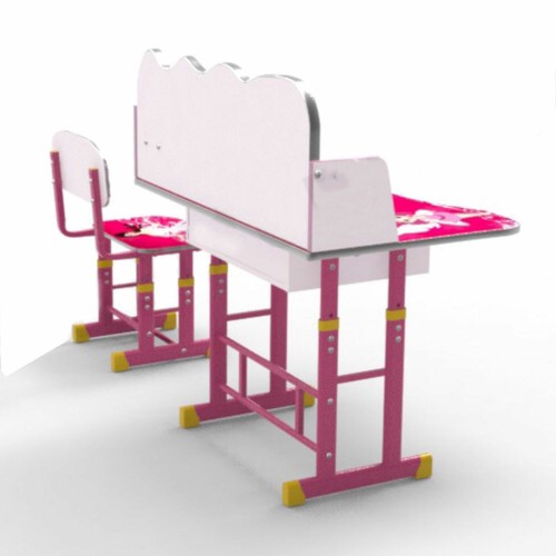 2 PCS Kids Table & Chairs Set Children Activity Play Study Desk Work Learning - Picture 4 of 11