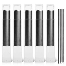 30 Pcs 2.8mm Mechanical Pencil Refills for Woodworking, Drawing (Black)