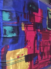 Mosi Satin Soft Scarf 36x18” Beautiful & Colorful Long Floral Women Girls Shawl